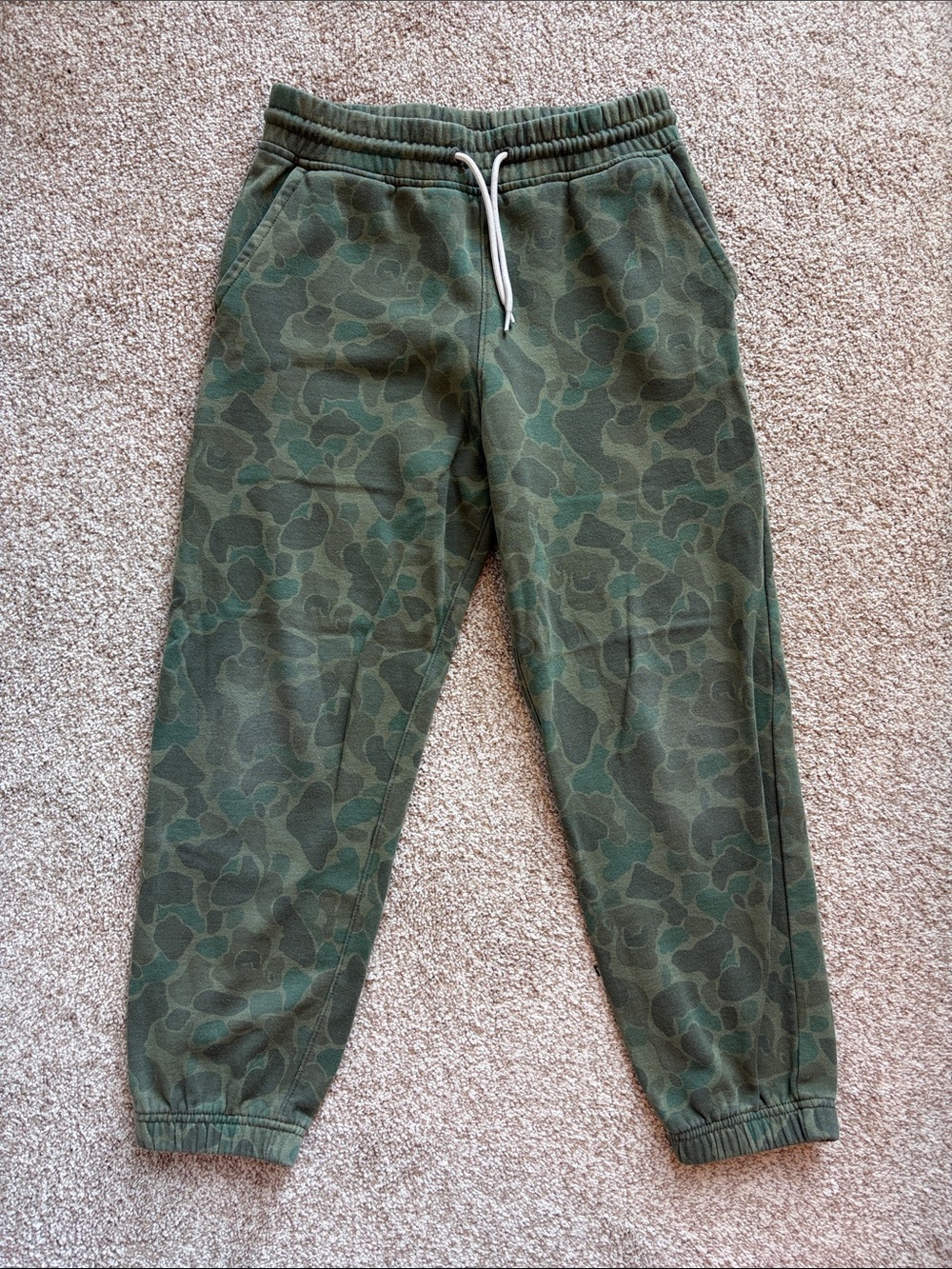 Crewcuts Green Camo Jogger Sweatpants